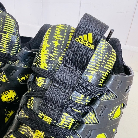 Adidas Mens Vigor Bounce BB7108 Black Yellow Sneakers size 6 - Picture 6 of 12